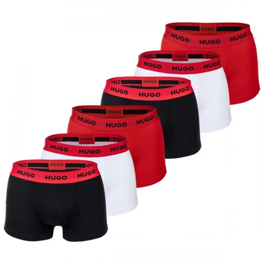 Foto van product HUGO Boxershorts rood / zwart / wit