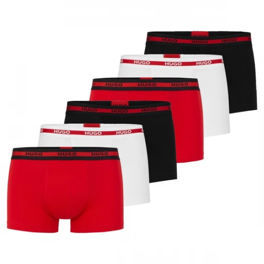 Foto van product HUGO Boxershorts rood / zwart / wit