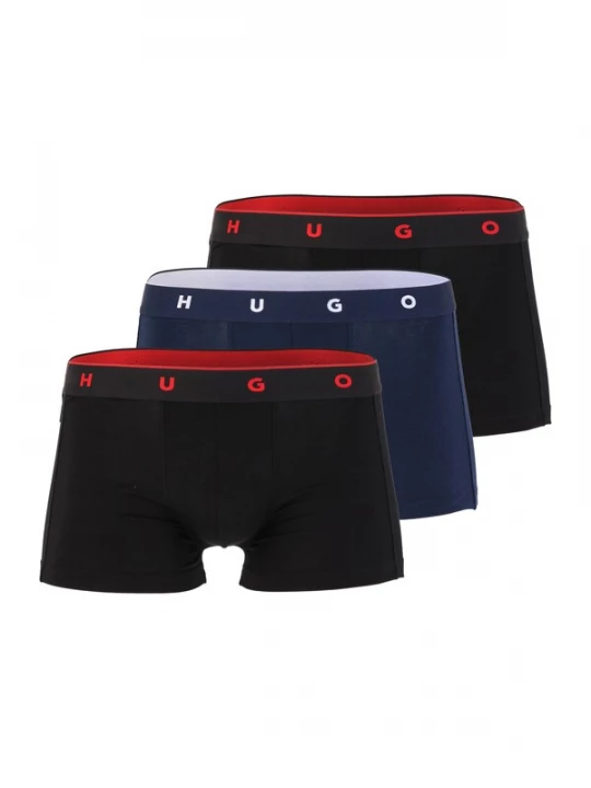 Foto van product HUGO Boxershorts 'TITAN' navy / rood / zwart / wit