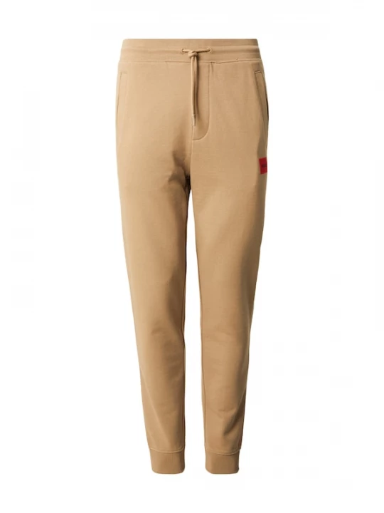 Foto van product HUGO Broek 'Doak212' beige / rood
