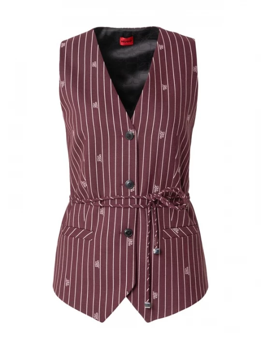 Foto van product HUGO Gilet 'Autana' rood / wit