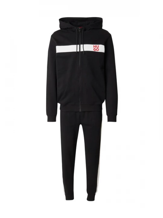 Foto van product HUGO Joggingpak 'DapieDoaky' knalrood / zwart / wit