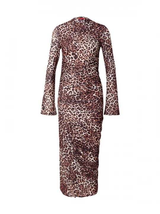 Foto van product HUGO Jurk 'Nardonnay' camel / zwart