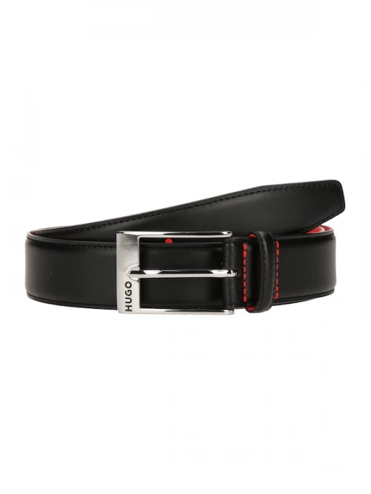 Foto van product HUGO Riem 'Barney' zwart / zilver