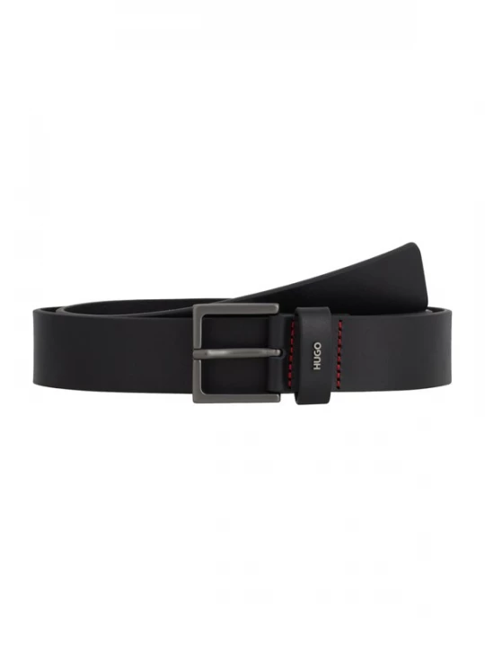 Foto van product HUGO Riem 'Giove' zwart / zilver