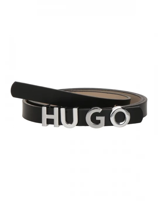 Foto van product HUGO Riem 'Zula' zwart / zilver