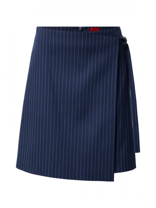 Foto van product HUGO Rok 'Rabisu' navy / wit