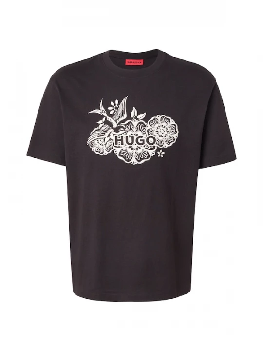 Foto van product HUGO Shirt 'Dangen' crème / zwart