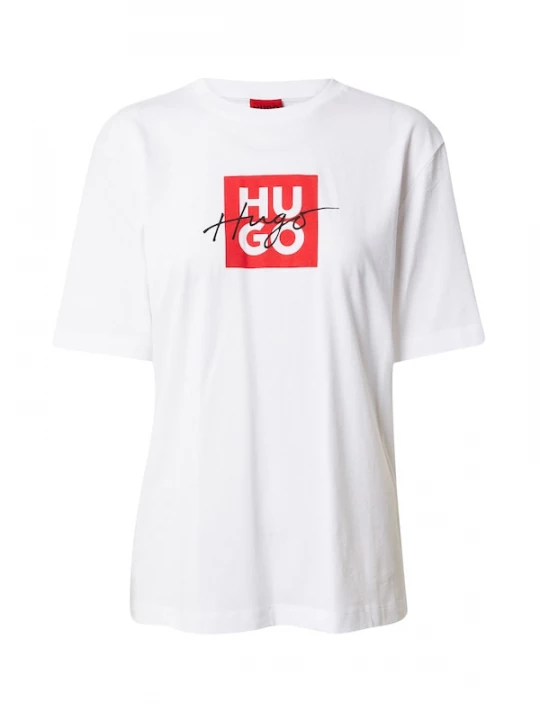 Foto van product HUGO Shirt 'Dashire' vuurrood / zwart / wit