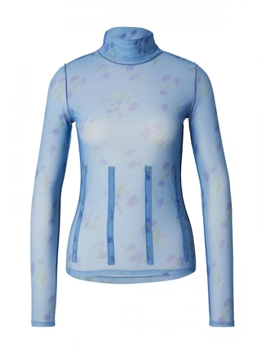 Foto van product HUGO Shirt 'Delisabeta' lichtblauw / kiwi / lila