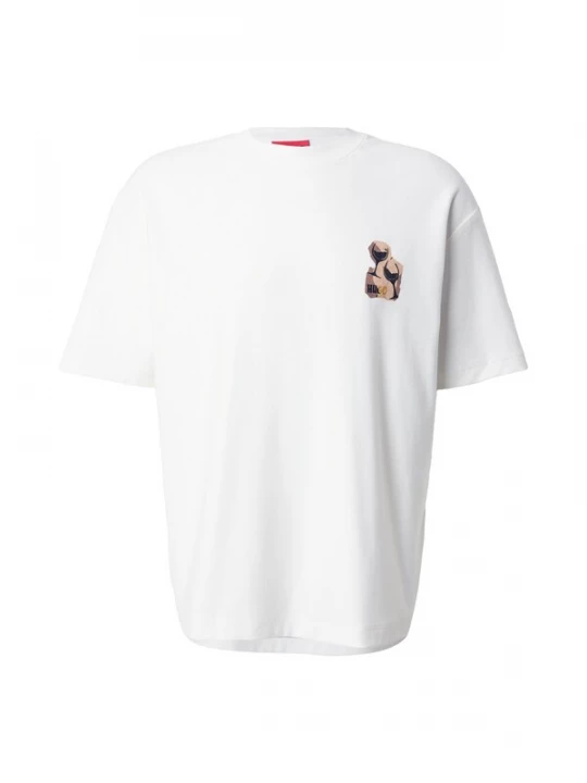 Foto van product HUGO Shirt 'Detzi' lichtbeige / mokka / lichtbruin / zwart