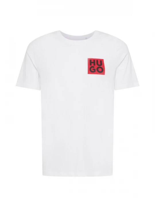Foto van product HUGO Shirt 'Detzington' rood / zwart / wit