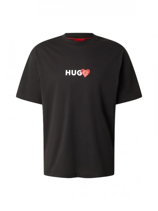 Foto van product HUGO Shirt 'Dewdam' rood / zwart / wit