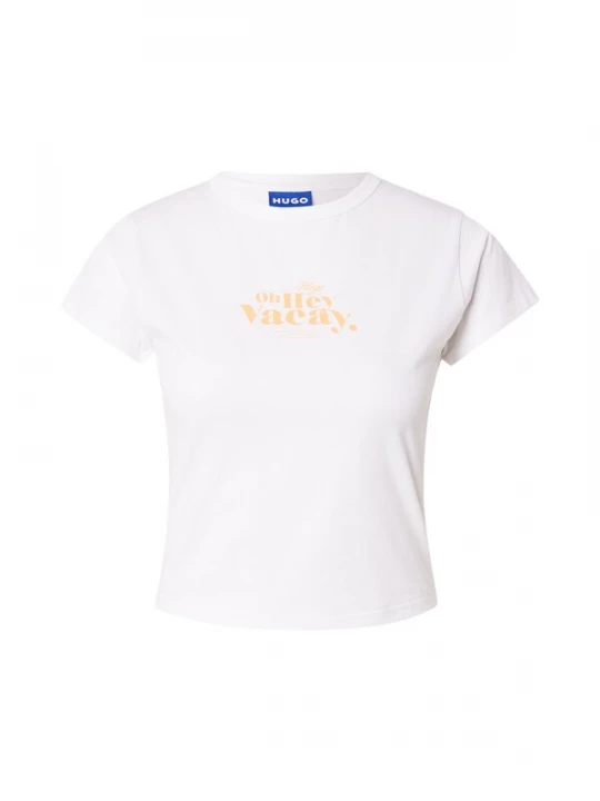 Foto van product HUGO Shirt 'Dichroma_B' lichtoranje / wit