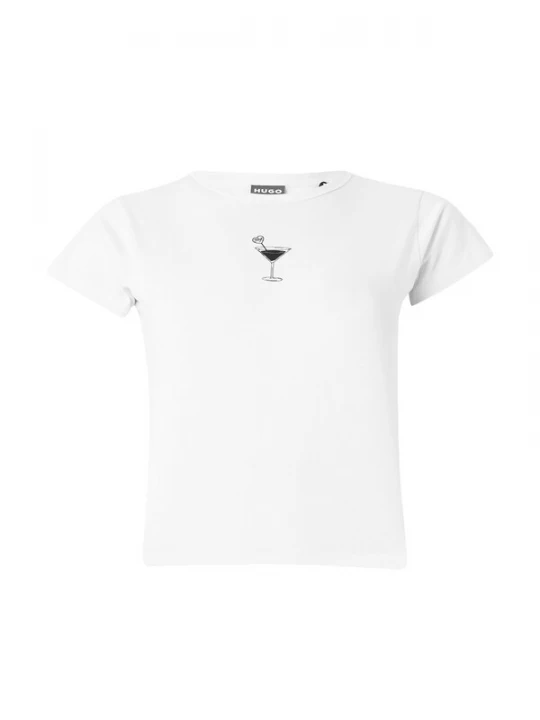 Foto van product HUGO Shirt 'Dichroma_B' zwart / wit