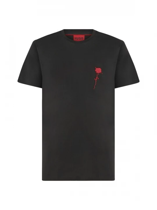 Foto van product HUGO Shirt 'Diflow' knalrood / zwart