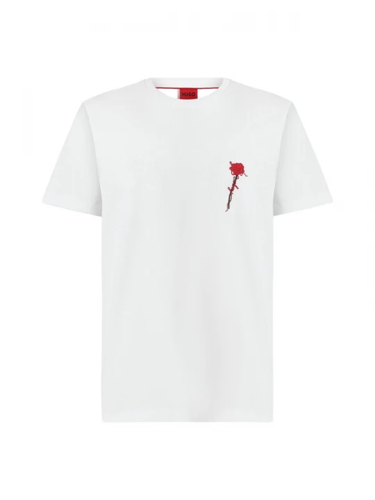 Foto van product HUGO Shirt 'Diflow' rood / zwart / wit