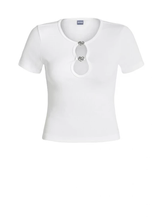 Foto van product HUGO Shirt 'Diheart_B' wit