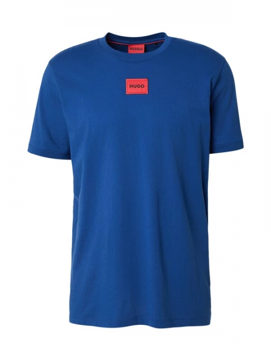 Foto van product HUGO Shirt 'Diragolino212' kobaltblauw / roestbruin