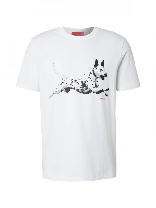 Foto van product HUGO Shirt 'Dirunn' rood / zwart / wit