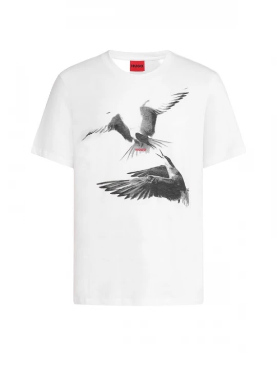 Foto van product HUGO Shirt 'Dirunn' zwart / wit