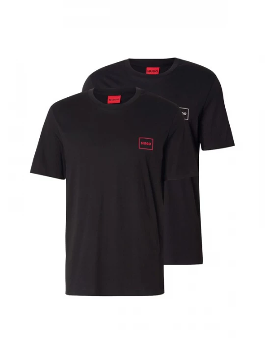Foto van product HUGO Shirt 'Dugopak' rood / zwart / wit