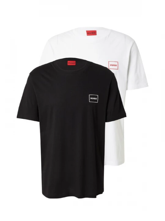 Foto van product HUGO Shirt 'Dugopak' rood / zwart / wit