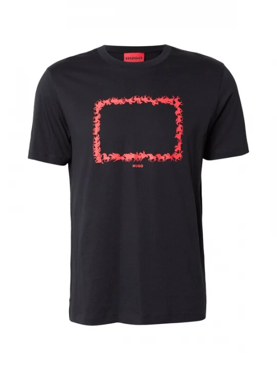 Foto van product HUGO Shirt 'Duhorse' rood / zwart