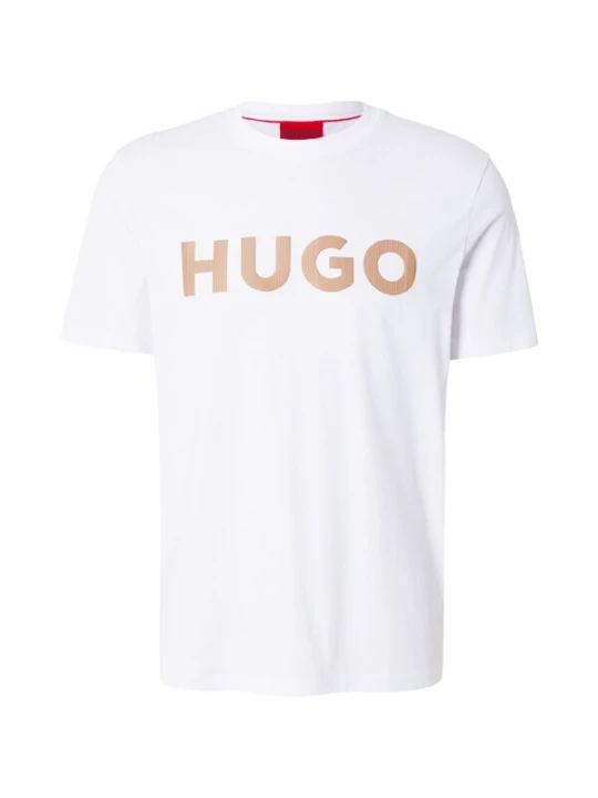 Foto van product HUGO Shirt 'Dulivio' camel / wit
