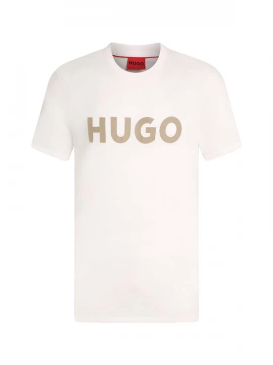 Foto van product HUGO Shirt 'Dulivio' donkerbeige / wit