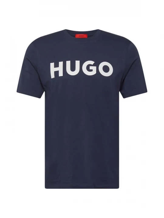 Foto van product HUGO Shirt 'Dulivio' donkerblauw / wit