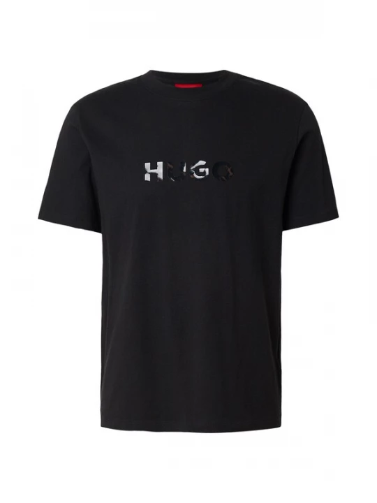 Foto van product HUGO Shirt 'Dumeo' chocoladebruin / zwart