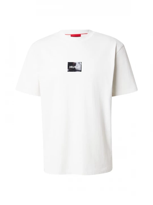 Foto van product HUGO Shirt 'Dumeon' lichtbeige / zwart