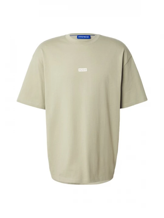 Foto van product HUGO Shirt 'Nalono' donkerbeige / wit