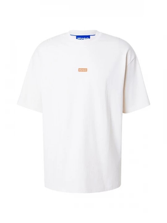 Foto van product HUGO Shirt 'Nalono' lichtbruin / wit