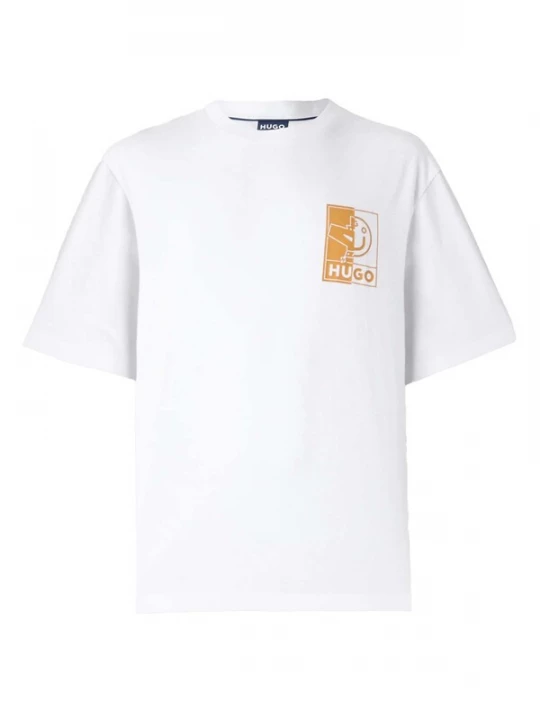 Foto van product HUGO Shirt 'Nedix' oranje / wit