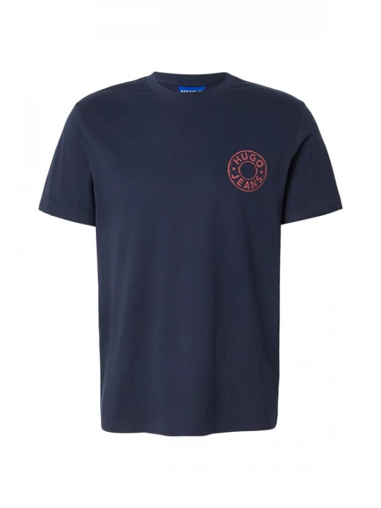 Foto van product HUGO Shirt 'Nemodo' navy / lichtrood