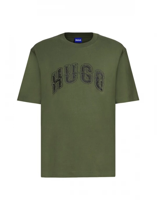 Foto van product HUGO Shirt 'Nerpient' olijfgroen / zwart