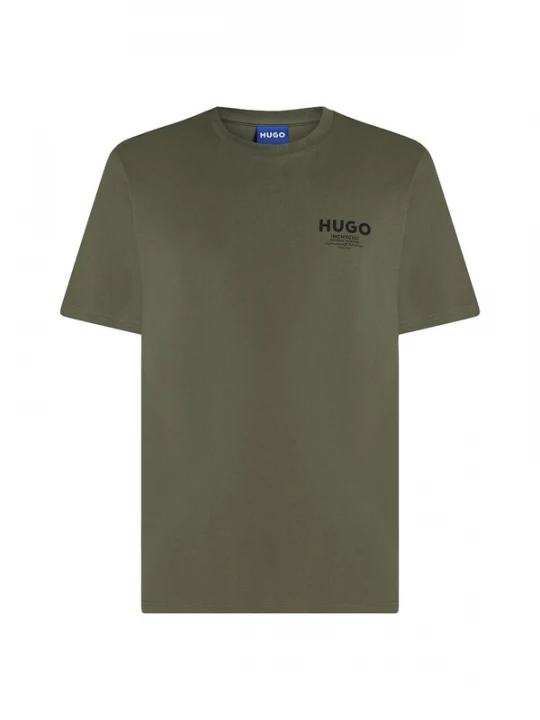 Foto van product HUGO Shirt 'Nesptee' donkergroen / zwart