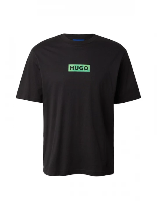 Foto van product HUGO Shirt 'Nufotee' grijs / appel / zwart