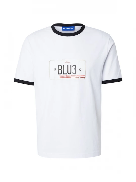 Foto van product HUGO Shirt 'Nurangler' rood / zwart / wit