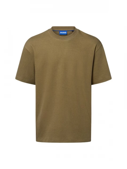 Foto van product HUGO Shirt 'Nuwaffle' kaki