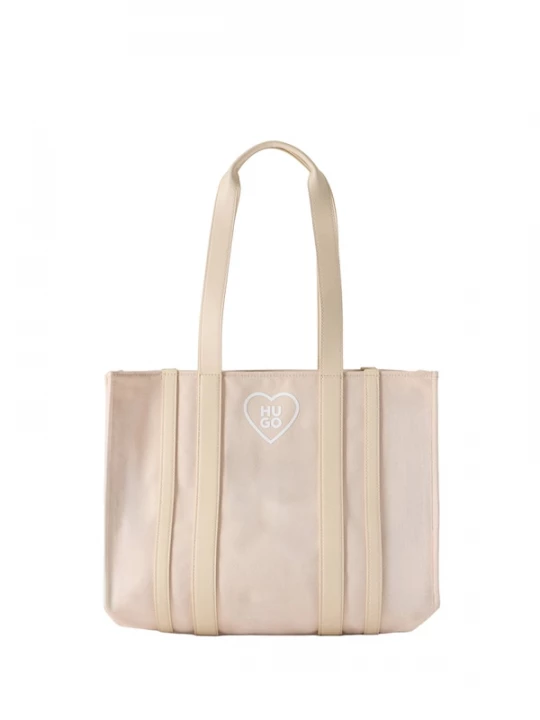 Foto van product HUGO Shopper 'Thenah' rosa / wit / wolwit