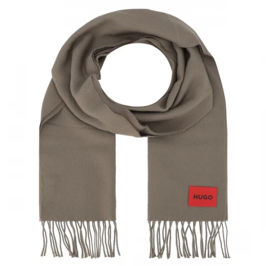 Foto van product HUGO Sjaal taupe / rood / zwart