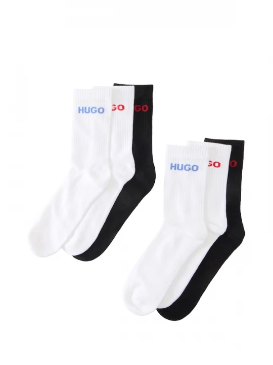 Foto van product HUGO Sokken lichtblauw / knalrood / zwart / wit