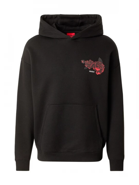 Foto van product HUGO Sweatshirt 'Dagethood' lichtrood / zwart / wit