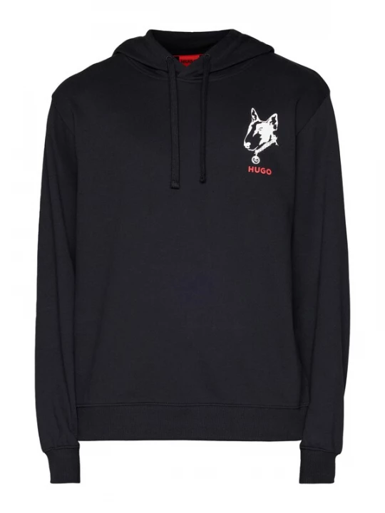 Foto van product HUGO Sweatshirt 'Dammico' knalrood / zwart / wit