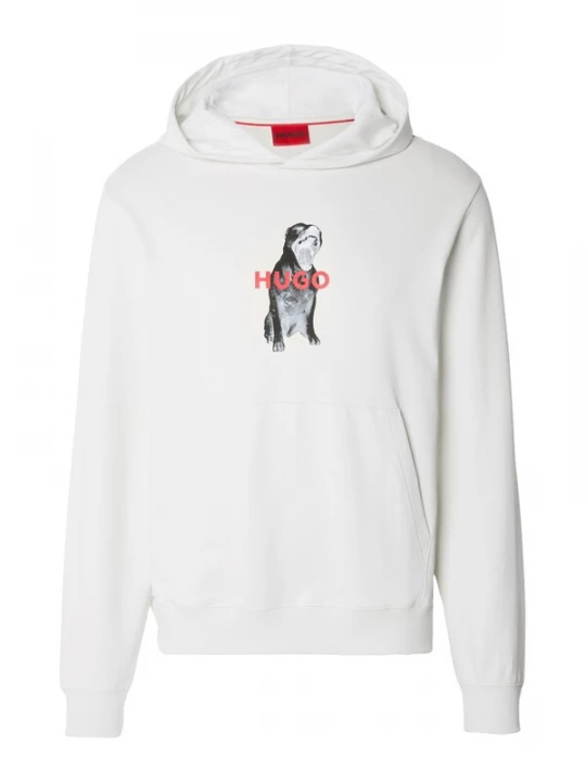 Foto van product HUGO Sweatshirt 'Dartchon' grijs / rood / zwart / wit