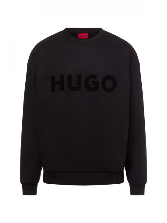 Foto van product HUGO Sweatshirt 'Dinex' zwart / zwart gemêleerd