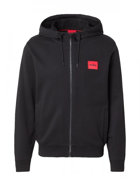 Foto van product HUGO Sweatvest 'Daple' rood / zwart